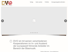 Tablet Screenshot of dvo-verlag.de